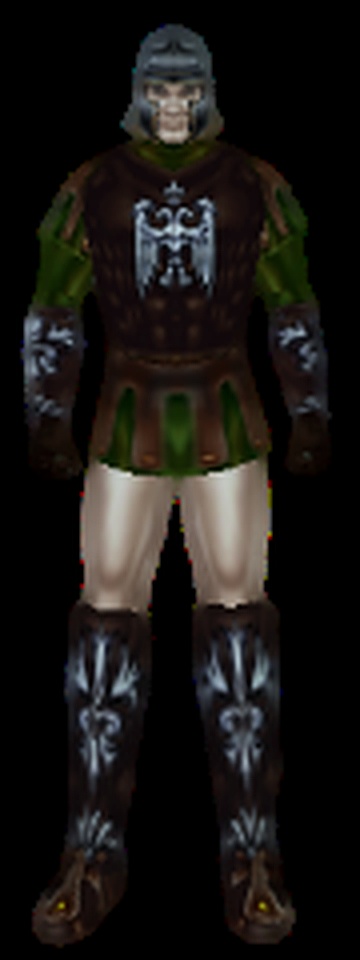 Human Wearing Hard Leather