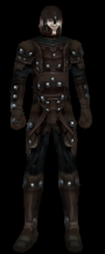 Human Wearing Hard Leather