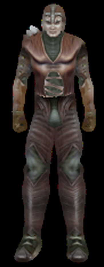 Human Wearing Hard Leather