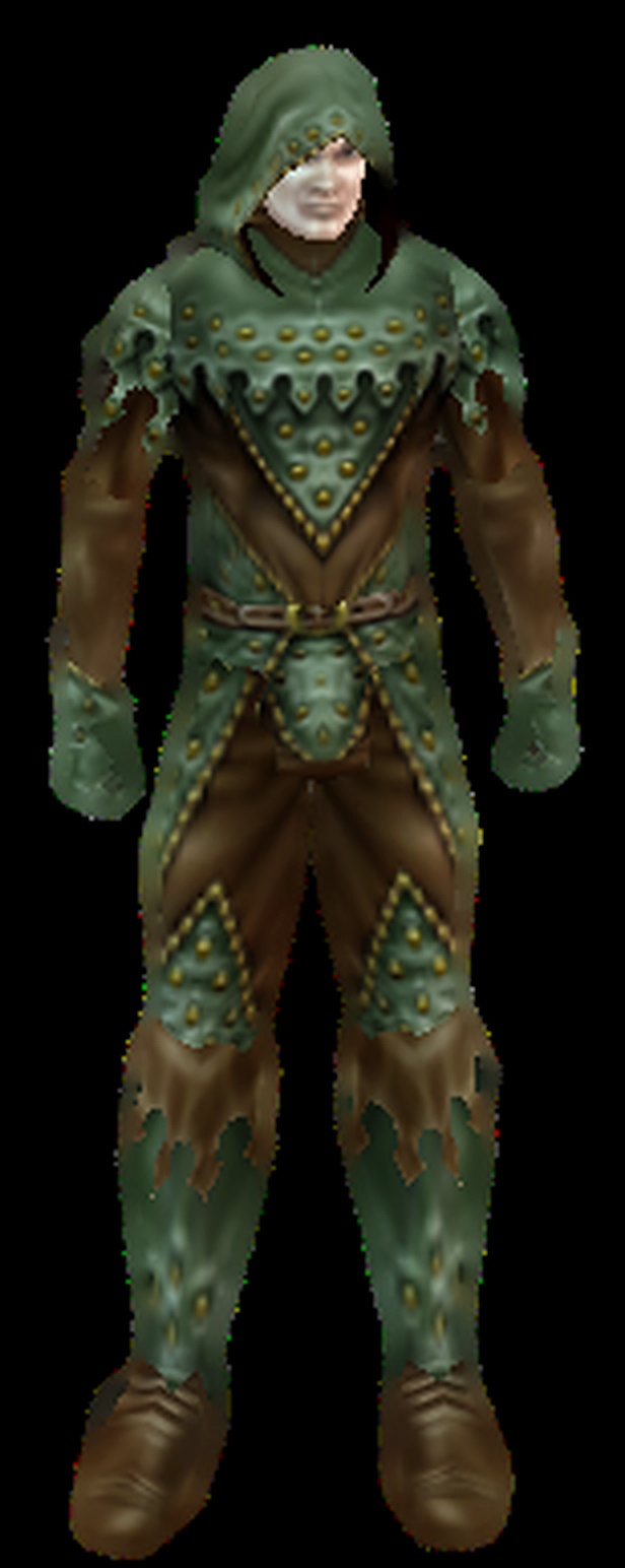 Human wearing Hunting Leather